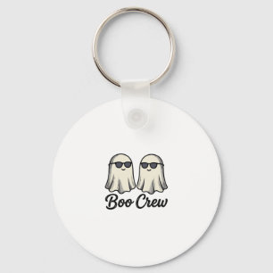 Boo Crew Geesten Vintage Halloween T-shirt Ontwerp Sleutelhanger
