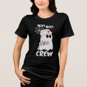 Boo Crew Ghost Nurse | Halloween Tri-Blend Shirt (Voorkant)