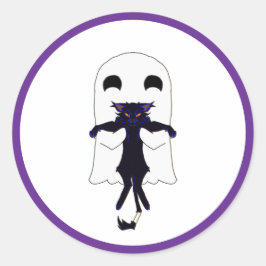 Boo Crew Ghost & Scraggly Black Cat Sticker Blad