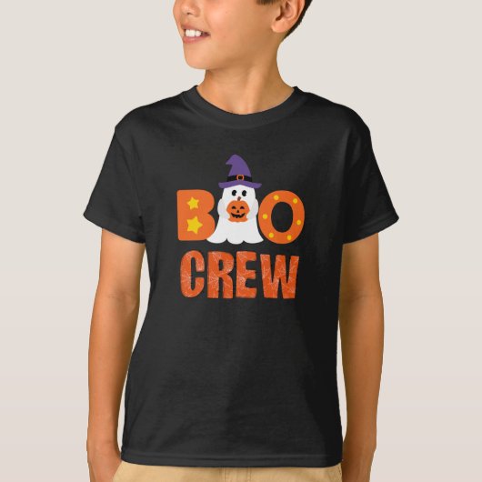 Boo Crew Grappig Halloween Ghost Pumpkin Party T-shirt (Voorkant)