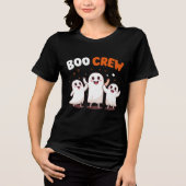 Boo Crew Grappige Schattigee Halloween Vrouwen Tsh Tri-Blend Shirt (Voorkant)