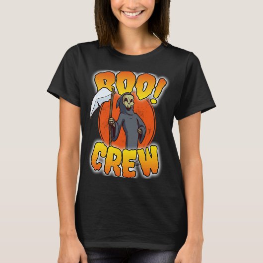 Boo Crew Grim Reaper  Cute Matching Halloween Cost T-shirt (Voorkant)