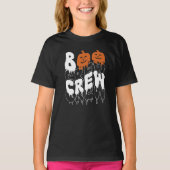 Boo Crew Halloween Bijpassende Familie Meisjes T-shirt (Voorkant)