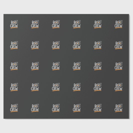 Boo Crew Halloween Geest Design_1 Cadeaupapier (Vlak)