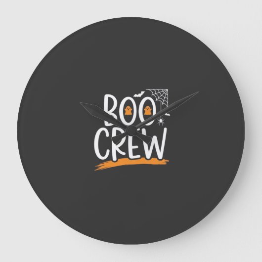 Boo Crew Halloween Geest Design_1 Grote Klok (Voorkant)