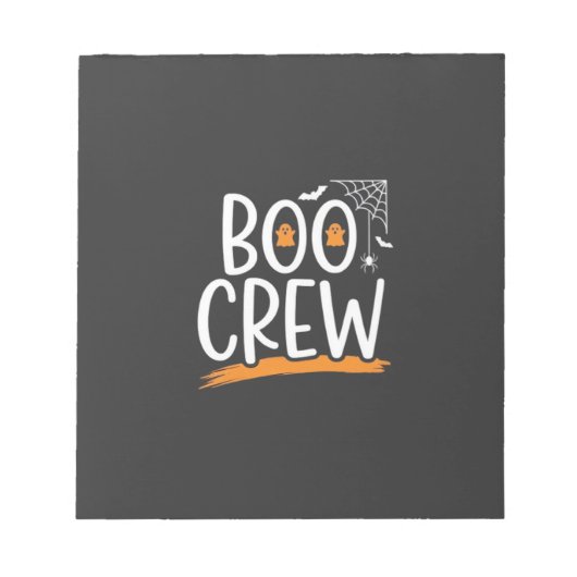 Boo Crew Halloween Geest Design_1 Notitieblok (Voorkant)