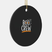 Boo Crew Halloween Geest Ontwerp_1 Keramisch Ornament (Rechts)