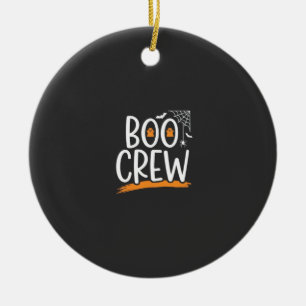Boo Crew Halloween Geest Ontwerp_1 Keramisch Ornament