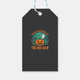 Boo Crew Halloween Geest Pompoen Ontwerp_1 Cadeaulabel