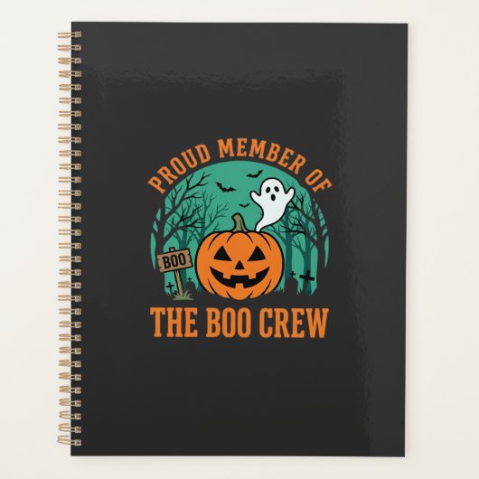Boo Crew Halloween Geest Pompoen Ontwerp_1 Planner (Voorkant)