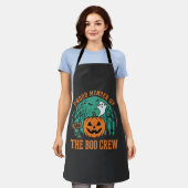 Boo Crew Halloween Geest Pompoen Ontwerp_1 Schort (Gedragen)