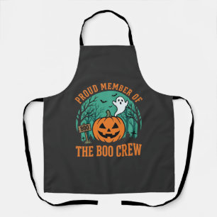 Boo Crew Halloween Geest Pompoen Ontwerp_1 Schort