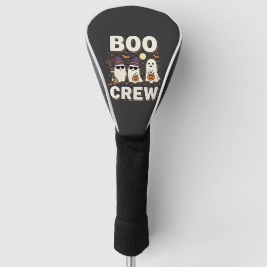 Boo Crew Halloween Geesten Vectorontwerp_1 Golfheadcover (Voorkant)