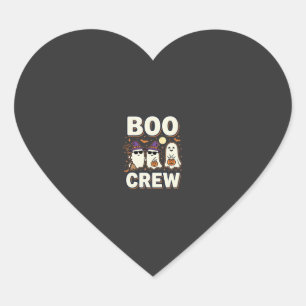 Boo Crew Halloween Geesten Vectorontwerp_1 Hart Sticker