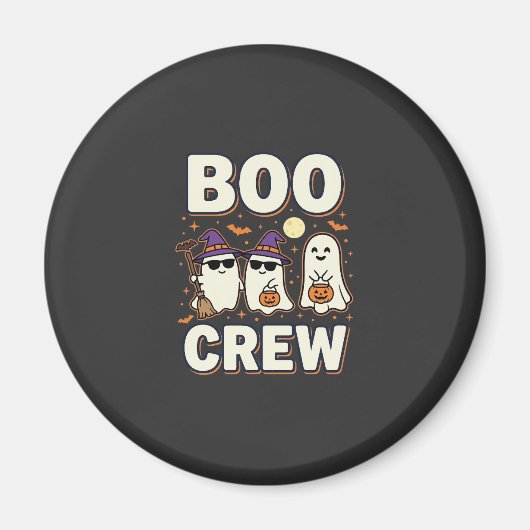 Boo Crew Halloween Geesten Vectorontwerp_1 Magneet (Voorkant)