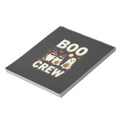 Boo Crew Halloween Geesten Vectorontwerp_1 Notitieblok (Linkerzijde)