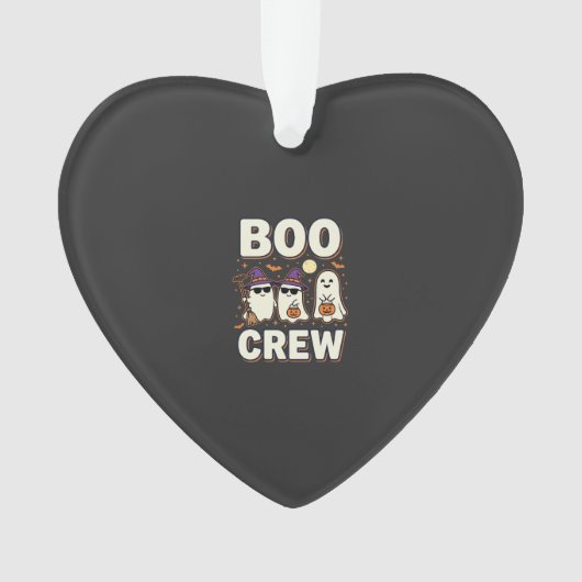 Boo Crew Halloween Geesten Vectorontwerp_1 Ornament (voorkant)