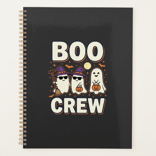 Boo Crew Halloween Geesten Vectorontwerp_1 Planner (Voorkant)