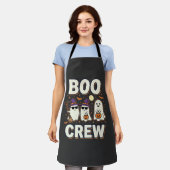 Boo Crew Halloween Geesten Vectorontwerp_1 Schort (Gedragen)