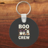 Boo Crew Halloween Geesten Vectorontwerp_1 Sleutelhanger (Voorkant)