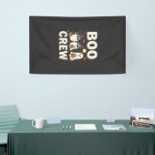 Boo Crew Halloween Geesten Vectorontwerp_1 Spandoek (Beurs)