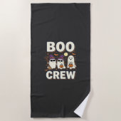Boo Crew Halloween Geesten Vectorontwerp_1 Strandlaken (Voorkant)