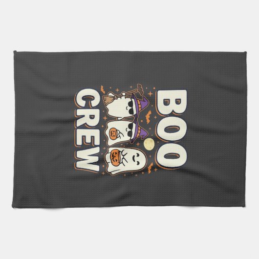 Boo Crew Halloween Geesten Vectorontwerp_1 Theedoek (Horizontaal)