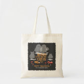 Boo Crew Halloween gepersonaliseerde familienaam Tote Bag (Voorkant)