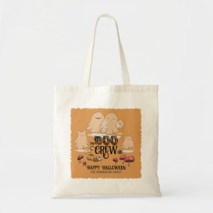 Boo Crew Halloween gepersonaliseerde familienaam Tote Bag
