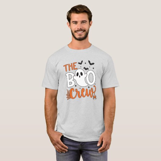 Boo Crew Halloween Ghost Unisex T-Shirt (Voorkant volledig)
