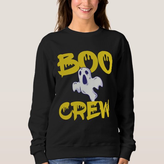 Boo Crew Halloween I Cute Spooky Group Party Outfi Trui (Voorkant)