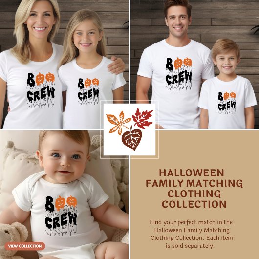Boo Crew Halloween Matching Family Boys T-shirt