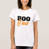 Boo Crew Halloween Party Wit T-shirt (Voorkant)