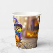 Boo Crew Halloween Schattige Monster Ghost Skeleto Papieren Bekers (Achterkant)