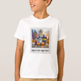 Boo Crew Halloween Schattige Monster Ghost Skeleto T-shirt