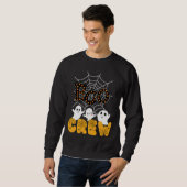 Boo Crew Halloween Sweatshirt met Schattigee geest (Voorkant volledig)