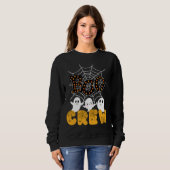 Boo Crew Halloween Sweatshirt met Schattigee geest (Voorkant volledig)