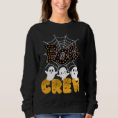 Boo Crew Halloween Sweatshirt met Schattigee geest (Voorkant)