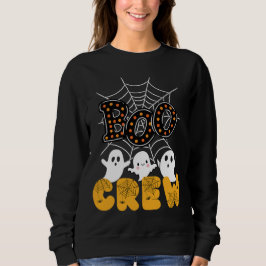 Boo Crew Halloween Sweatshirt met Schattigee geest