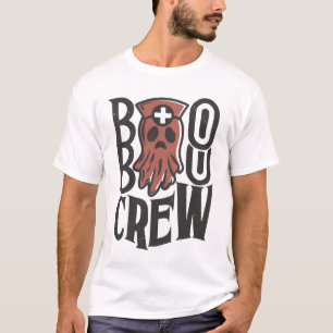 Boo Crew Halloween Verpleegster Spookachtig Team D T-shirt