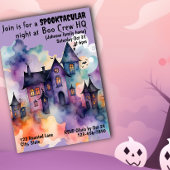 Boo Crew Headquarters Haunted House Halloween Kaart