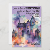 Boo Crew Headquarters Haunted House Halloween Kaart (Voorkant)