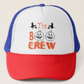Boo Crew Heksen Pompoenen Trucker Pet (Voorkant)