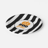 Boo Crew Jack O Lantern Halloween Party Papieren Bordje (Gekanteld)