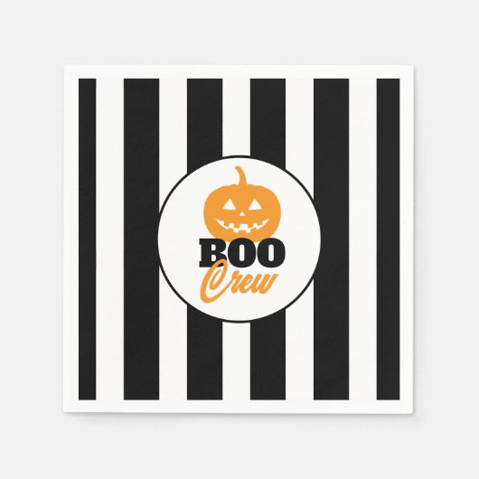 Boo Crew Jack O Lantern Halloween Party Servet (Voorkant)