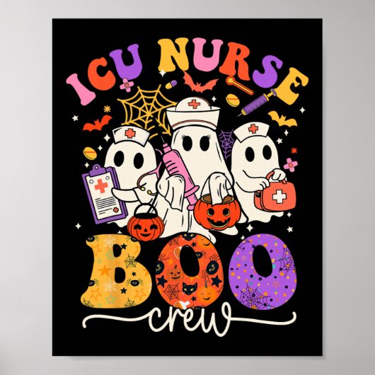Boo Crew Kostuum Grappige Verpleegster Ghost Hallo Poster (Voorkant)