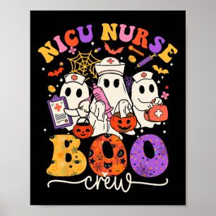 Boo Crew Kostuum Grappige Verpleegster Ghost Hallo Poster