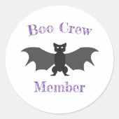 Boo Crew Lid Bat Sticker Set (Voorkant)
