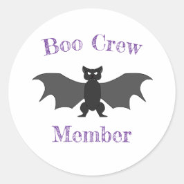 Boo Crew Lid Bat Sticker Set