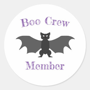 Boo Crew Lid Bat Sticker Set